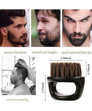 Borogo 2-Pack Knuckle Brush for Barbers - Essential Tool for Professional Barbering & Grooming Services - Beard & Face Duster Brush - Ideal for Hairdressing Salon and Household Use - Buy Online on GoSupps.com