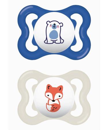 Mam S274 Supreme Pacifier 2-6 Silicone Blue 2 Pack - Buy Online on GoSupps.com