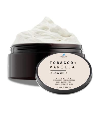 BLUEBYRD Glowwhip Body Butter | Indulgent Moisture for Glowing Radiant Skin | Moisturizing 8oz Jar (Tobacco)