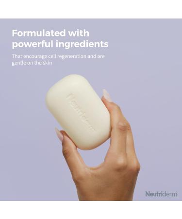 Neutriderm Illuminating Cleansing Bar - Radiance-Boosting Soap-Free for Dark Spots & Uneven Skin Tone - Deep Clean & Exfoliate 120g - Buy Online on GoSupps.com