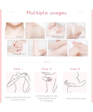 Peach Brightening Exfoliating Body Scrub Smooth and Tight Peach Body Scrub Peach Body Scrub Tender and Smooth Skin for Body Hands Elbows - Buy Online on GoSupps.com