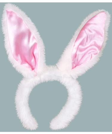 Alice Band White Bunny Ears