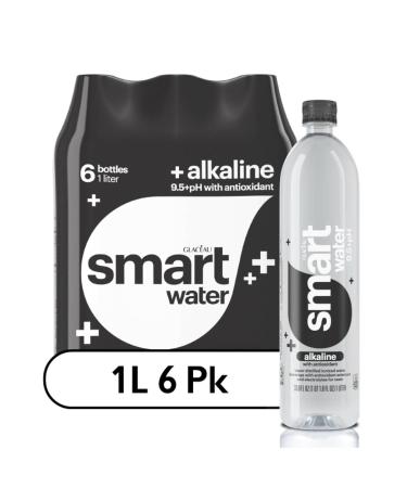 Glaceau smartwater Alkaline With Antioxidant 1 ltr bottles 6 pk 2 ct