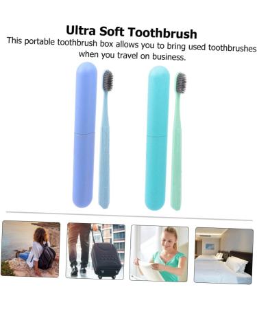 Healvian 6-Piece Travel Toothbrush Set | Portable Soft Manual Toothbrushes for Gum Care | Ideal Household Toothbrush Box - Buy Online on GoSupps.com