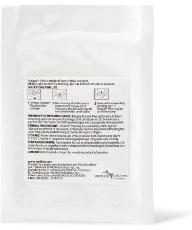Puracol Plus Collagen Dressing MSC8622EPH - Single Dressing - Buy Online on GoSupps.com