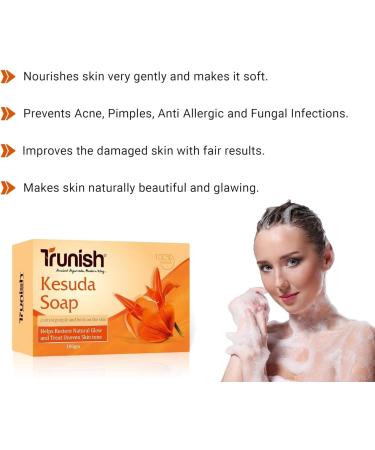 SS Natural Handmade Kesuda Bathing Soap - Moisturizing & Nourishing Paraben & Sulphate Free Summer Special for Men & Women - Buy Online on GoSupps.com