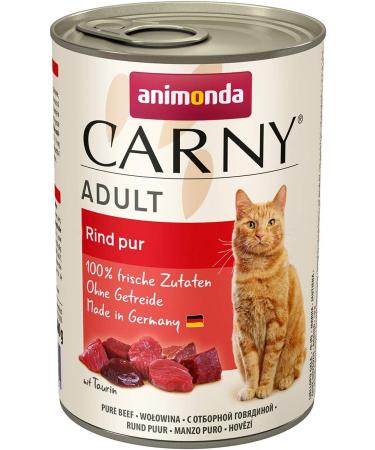 Animonda Carny Adult Wet Cat Food - Hearty 12 x 400g Cans for Adult Cats | International Shipping Available - Buy Online on GoSupps.com