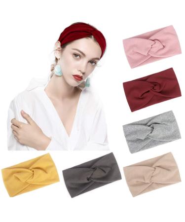Buy Pack of Turban Headbands | Wide Elastic Knotted Hair Wraps | Stylish Hair Accessories for Women & Girls - International Shipping Available - Buy Online on GoSupps.com