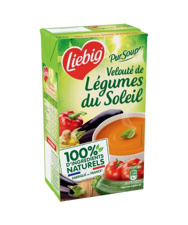 AUCHAN Pack of 3 units *** LIEBIG Pursoup' Creamy Sun-Dried Vegetable Soup 100% natural ingredients Serves 4 1L