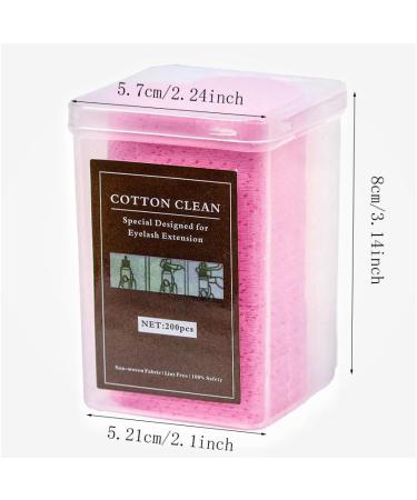 600 Pcs Lint Free Glue Cleaning Cotton Pads for Eyelash Extensions & Nail Polish Remover Wipes - Non-Woven Nozzle Applicator - Buy Online on GoSupps.com