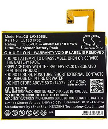 4850mAh Replacement Battery for L18D1P32 Smart Tab M10 - TB-X605F TB-X605FC X605 X605C | Fast International Shipping - Buy Online on GoSupps.com