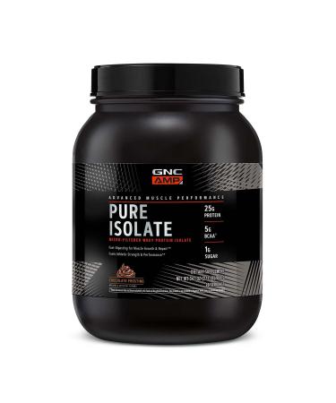 GNC AMP Pure Isolate Whey Protein - Chocolate Frosting (28 Servings)