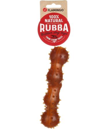 Flamingo HS Rubber RUBBA Snake with Spikes - Brown 19.5x6.5x5.5CM | International Shipping Available - Buy Online on GoSupps.com