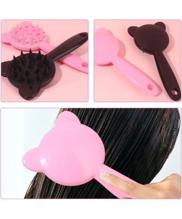 Minkissy Silicone Head Skin Massage Device - 2-Piece Shampoo Brush & Scalp Washer with Long Handle - Best Hair Washing & Peeling Tool for Ultimate Scalp Care - Buy Online on GoSupps.com