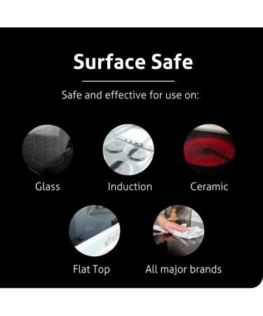Therapy Glass Stovetop Cleaner Kit - 3 Non-Scratch Pads & Razor Scraper for All Cooktops - Effective Oven & Ceramic Cleaning Solution - Buy Online on GoSupps.com