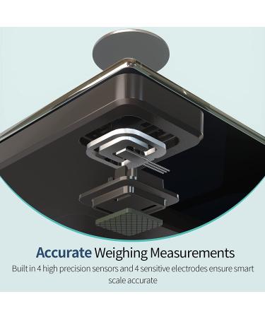 Bluetooth Body Fat Scale with Large Display - High Accuracy Digital Weight Scale for Body Weight - Sync with APP - 400 lb Capacity (11 x 11 inches) - Buy Online on GoSupps.com