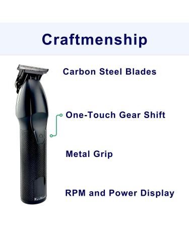 Multi-Speed Clipper Set | 20-Piece Men's Grooming Kit | T-Blade King Clipper & Rechargeable Hair Trimmers | Metal Grip & Carbon Steel Blades - Buy Online on GoSupps.com