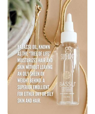 Surface Hair Bassu Hydrating Oil - 8 Fl. Oz | Intensify Shine, Protect, Brighten Color & Condition - Buy Online on GoSupps.com