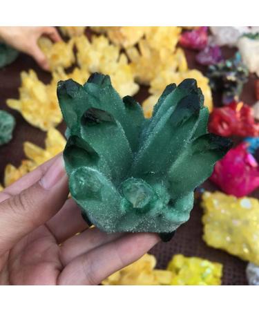Home Decoration 260g Natural Crystal Green Ghost Crystal Cluster s