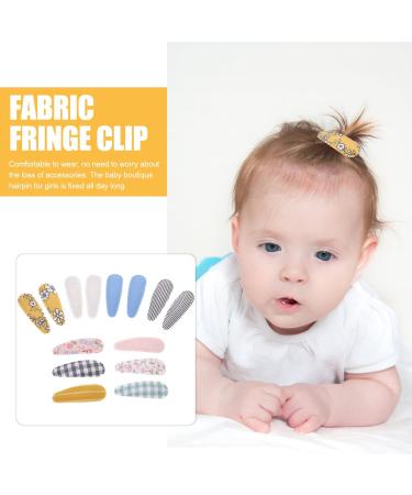 Lurrose Toddler Hair Clips Bangs Hair Clip 10 Pairs Small Hair Clips Snap Clips Flower Cotton Hair No Slip Fabric Hair Barrettes for Toddler Girls Women Toddler Hair Clips Bangs Hair Clip - Buy Online on GoSupps.com
