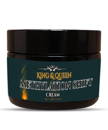 Methylation Support Cream Vitamin B12 B6 B2 with Zinc Magnesium Tyrosine & Selenium | Energy Focus & Homocysteine Balance | Methylation Shift 4 oz King & Queen Wellness