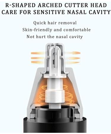 Buy USB Rechargeable Ear & Nose Hair Trimmer for Men & Women - Waterproof Dual Edge Blades for Easy Cleaning - Buy Online on GoSupps.com