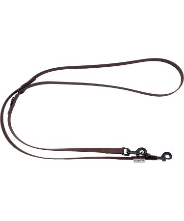 Biothane Dog Leash Hook - Adjustable for Small & Large Dogs | 2m - 5m (Brown 16mm) - Buy Online on GoSupps.com