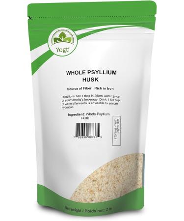 Yogti Psyllium Husk Powder - 2 Pound Packaging may vary & Whole Psyllium Husk 2 pound Nutritional Supplement+Whole Psyllium Husk - Buy Online on GoSupps.com