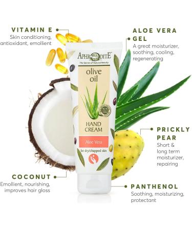 Aphrodite Hand Cream Set Intensive Moisturizing Hand Cream with Greek Olive Oil and Aloe Vera. Very Dry Hand Cream / Chapped Hands (75ml) - Pack of 2. - Buy Online on GoSupps.com