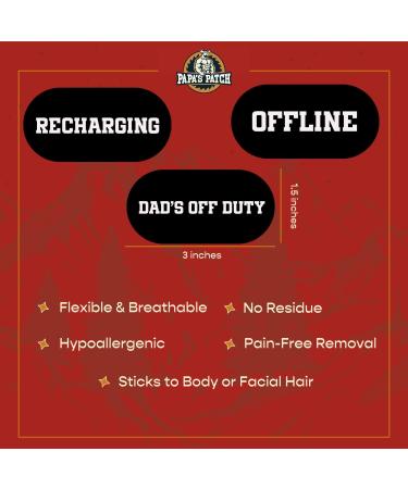 Papa's Patch | Breathable Rayon Tape - Strong Adhesion Pain-Free Removal - Hypoallergenic & Skin-Friendly | Empower Dad's Well-Being | International Shipping - Buy Online on GoSupps.com