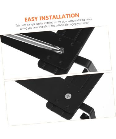 DOITOOL Space Aluminum Door Hanger Has Stood Towel Hanger Hook Holders Coat Hanger for Door Storage Cabinet - Buy Online on GoSupps.com