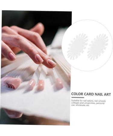 Healeved 2 Sets Nail Color Card Nail Color Plate Nail Varnish Colour Chart Nail Art Color Cards Sample Manicure Color Cards Nail Color Display Boards Color Test Manicure Tools Plastic Abs - Buy Online on GoSupps.com
