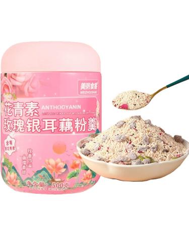 Lotus root powder soup Rose and white fungus soup with lotus root powder Lotus root powder 17.6oz/500g