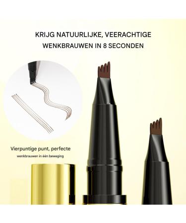 Eyebrow Pencils For Women Waterproof Eyebrow Gel Pen With 4 Forks Smudgeproof Cosmetics Beauty Supplies for Dating Gym Daily Travel Business Work Sports Photo Shoot Auxiliary - Buy Online on GoSupps.com