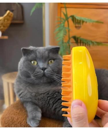 Cat Steam Brush - 3-In-1 Defur Comb for Cats | Rechargeable Pet Grooming Tool - Buy Online on GoSupps.com