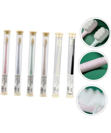 Fomiyes 12-Pc Children's & Adult Travel Toothbrush Set | Wangan Hair Toothbrushes | Brass & Additional Oral Care Tools for Ultimate Cleaning - Buy Online on GoSupps.com