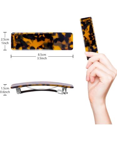 Kiiwah 4pcs French Design Hair Barrettes with Automatic Clamp for Women - Ideal for Fine and Thick Hair Styling - Buy Online on GoSupps.com