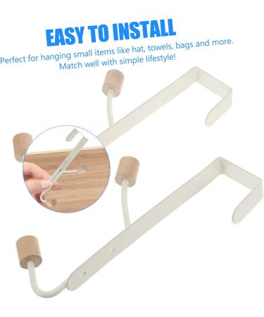 PRETYZOOM 2pcs Coat Hook Behind Door Coat Hangers Bunk Bed Accessories Door Back Hooks Wardrobe Wall Hanging - Buy Online on GoSupps.com