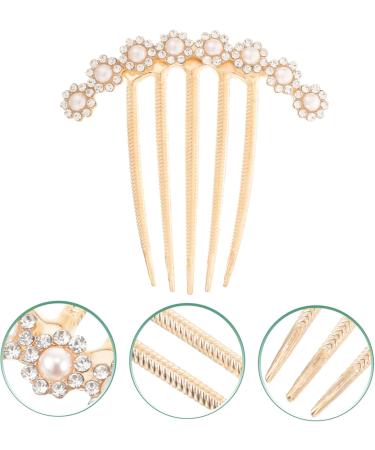 DOITOOL Rhinestone Clips for Hair Decorative Hair Combs Hair Combs for Women Accessories Monomer Dish Hair Accessories for Girls Hair Pin Imitation Pearls Hair up Women's Wedding - Buy Online on GoSupps.com