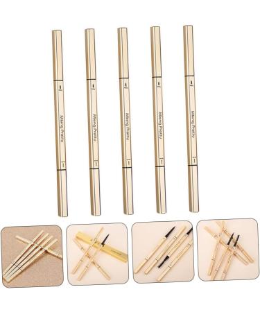 PLAFOPE 5pcs Brow Pencils with Brush Women Eyebrow Pencils Plastic Eyebrow Tatoo Pencil - Buy Online on GoSupps.com