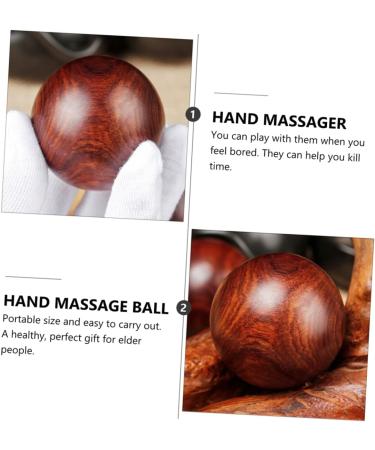 Beavorty Solid Wood Massage Balls - Stress Relief & Foot Massage Training | 5cm Round Chinese Handballs - Buy Online on GoSupps.com