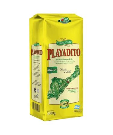 Playadito Yerba Mate Tea Tradicional 1 kg - the maturation period is 12 months | Mate tea from Argentina | detox and energy drink - Buy Online on GoSupps.com