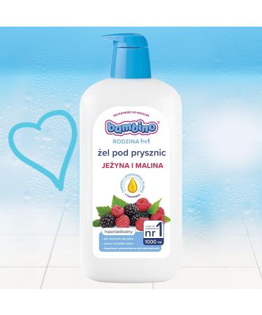  Bambino Bambino Family Blackberry and Raspberry Scented Shower Gel 1000 ml - Buy Online on GoSupps.com