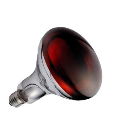 Orvarto Infrared Heat Lamp Bulb Ruby 250w. for Infra Red Heat Lamps for Poultry Chicks Dogs Puppies Cats Kittens Pigs Reptiles and Other Animals.