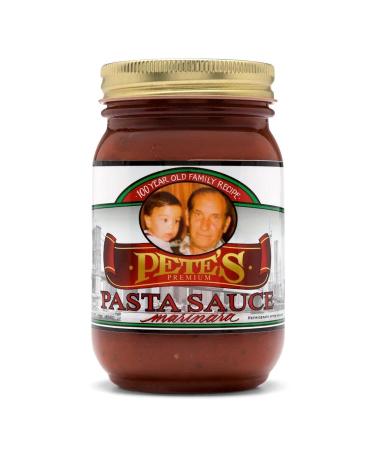 Pete's Premium Pasta Sauce (Marinara) 16 Ounce Each - 2 Pack