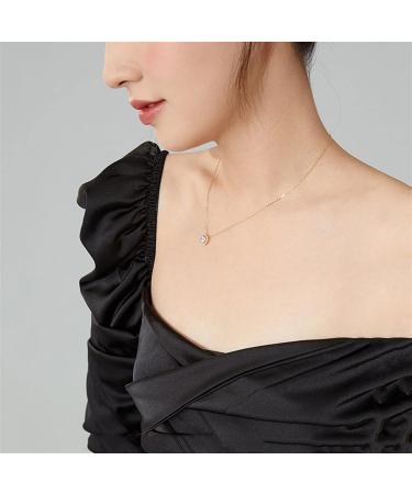 DNCG Necklace Silver Light Luxury Necklace Woman Pendant Necklace for Wife Mom's Birthday Gift Ladies Necklace - Buy Online on GoSupps.com