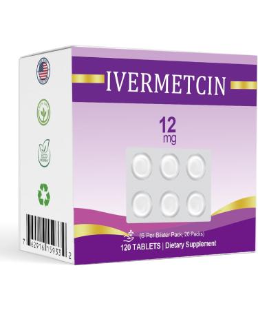 Ivermectin Tablets for Person 12mg - 99% Purity - 120 Tablets - Buy Online on GoSupps.com