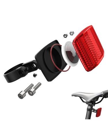 Deerlet Airtag bicycle hidden bike gps tracker bracket for Apple Airtag Airtag Bike Seatpost Reflector Mounts Anti-Weeft Airtag owner Bicycle Electric Bicycle Scooter 1 Pack