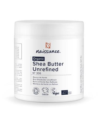 Naissance Organic Shea Butter (no. 306) 500g - Pure Natural Certified Organic Unrefined Hand Kneaded Vegan & Fragrance Free 500 g (Pack of 1)