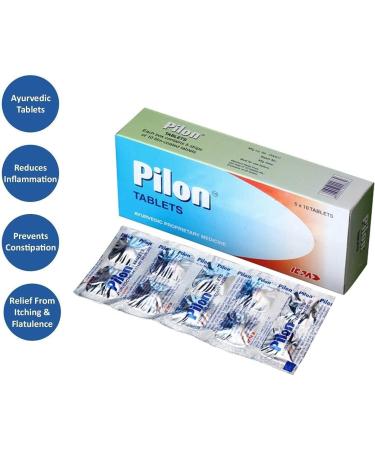 Verem Icpa Pilon Ayurvedic Tablets for Piles - 10 Packs of 5 Tablets - Buy Online on GoSupps.com
